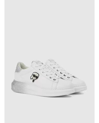 BASKETS KARL LAGERFELD KAPRI OMBRE NFT LO LACE FEMME BLANC BLANCO