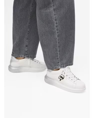 BASKETS KARL LAGERFELD KAPRI OMBRE NFT LO LACE FEMME BLANC BLANCO