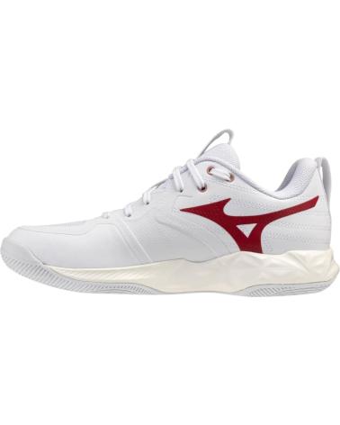MIZUNO ZAPATILLAS MIZUNO WAVE MOMENTUM PRO BLANCAS ROJAS - RENDIMIENTO Y ESTILO BLANCO-ROJO