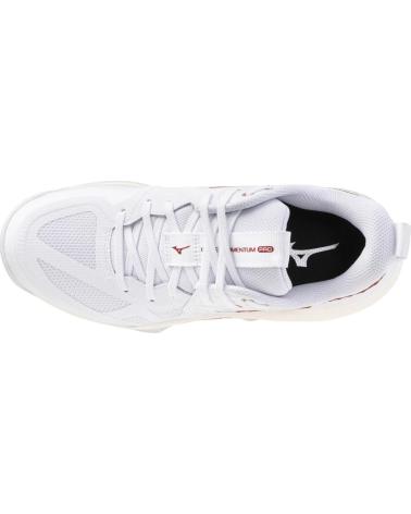 MIZUNO ZAPATILLAS MIZUNO WAVE MOMENTUM PRO BLANCAS ROJAS - RENDIMIENTO Y ESTILO BLANCO-ROJO