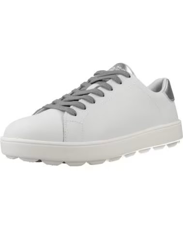 BASKETS GEOX D SPHERICA ECUB-1 FEMME BLANC C0007