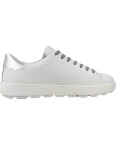 BASKETS GEOX D SPHERICA ECUB-1 FEMME BLANC C0007