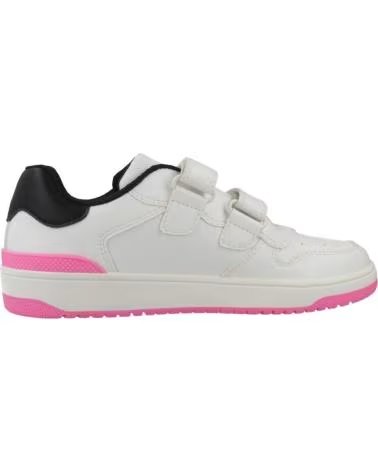 GEOX J WASHIBA GIRL ZAPATILLAS CASUAL NIÑA CIERRE VELCRO BLANCO C0404 C0404