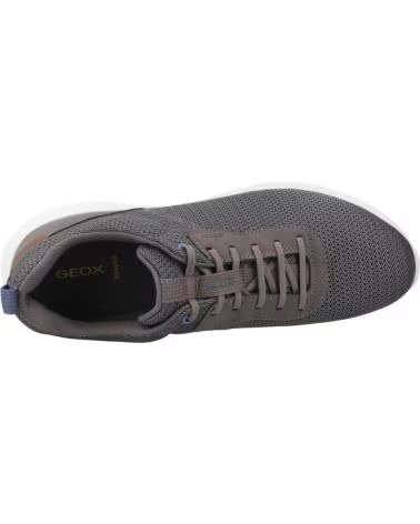 GEOX HERREN SNEAKER U MONREALE SLIP-ON GRAU C1115