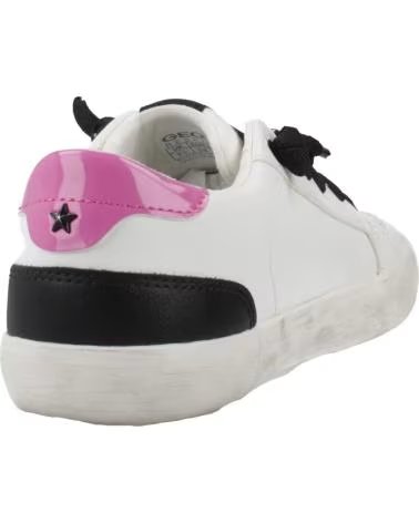 GEOX SNEAKER J GISLI GIRL C0563 MÄDCHEN WEISS C0563