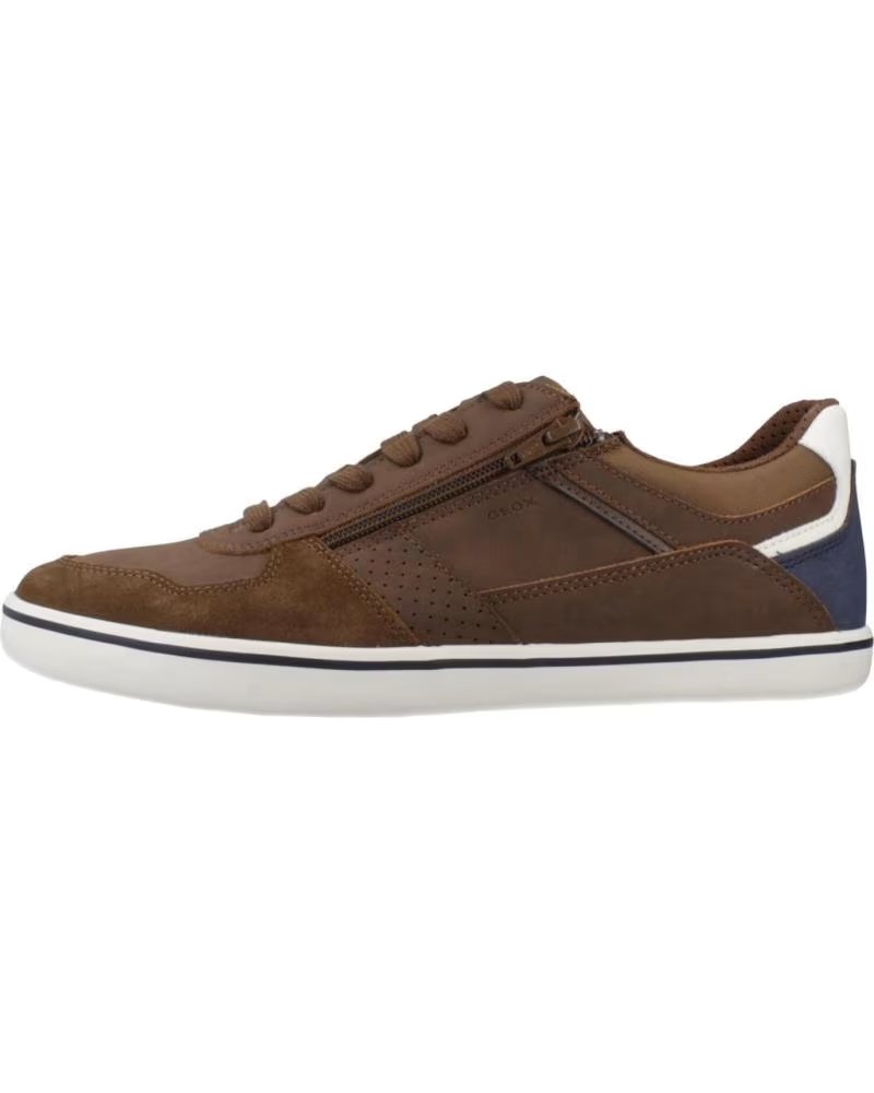 GEOX U ELVER MEN'S CASUAL SHOE BROWN C6G4K
