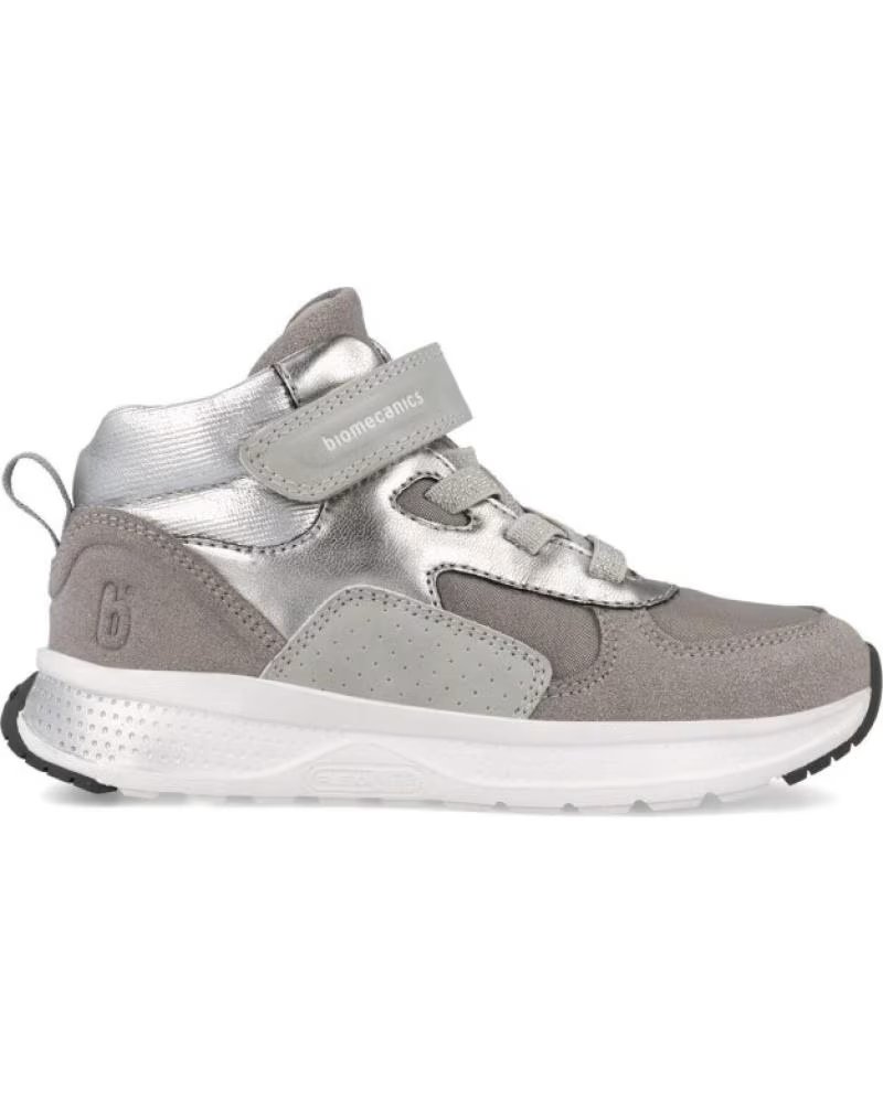 BIOMECANICS BOTINES NINA 251252-A156 CLARO CON DETALLES EN PLATA VE GRIS