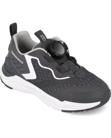 BIOMECANICS ZAPATILLAS NINO 251271-A054 GRIS OSCURO CON BLANCO CIERRE BO NEGRO