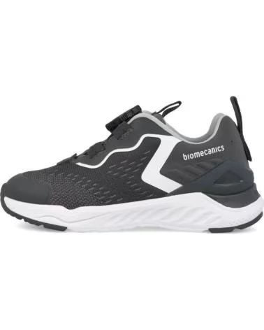 BIOMECANICS ZAPATILLAS NINO 251271-A054 GRIS OSCURO CON BLANCO CIERRE BO NEGRO