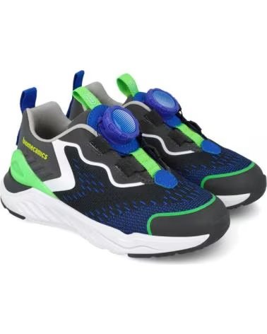 BIOMECANICS ZAPATILLAS NINO 251271-B090 NEGRO CON VERDE NEON Y AZUL CIER