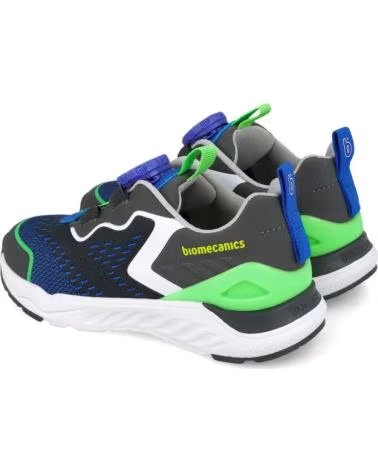 BIOMECANICS ZAPATILLAS NINO 251271-B090 NEGRO CON VERDE NEON Y AZUL CIER