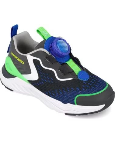 BIOMECANICS ZAPATILLAS NINO 251271-B090 NEGRO CON VERDE NEON Y AZUL CIER