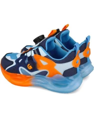 GARVALIN ZAPATILLAS 147-251815-A008 EN AZUL PARA NINOS MARINO-NARAN