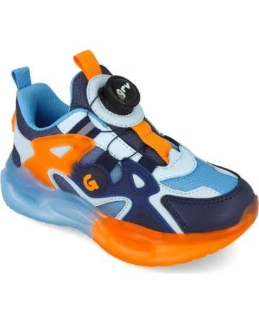 GARVALIN ZAPATILLAS 147-251815-A008 EN AZUL PARA NINOS MARINO-NARAN