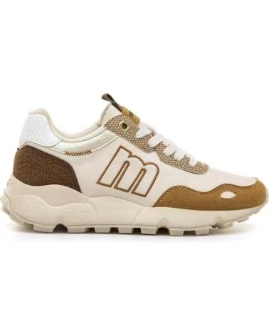 BASKETS CASUAL FEMME MTNG 60885 BEIGE BEIGE