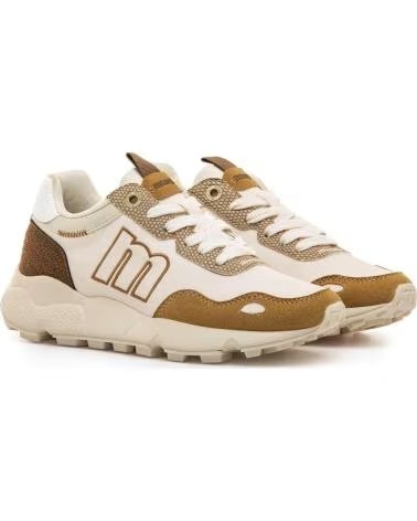 BASKETS CASUAL FEMME MTNG 60885 BEIGE BEIGE
