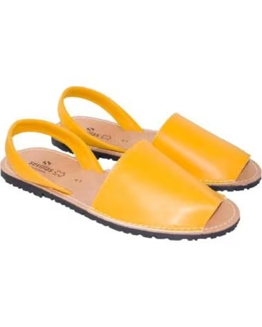 SEVILLAS MENORQUINA CLASICA PIEL 778 AMARILLO