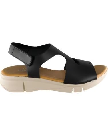 SEVILLAS SANDALIA CUNA PIEL SERRAJE 384 NEGRO