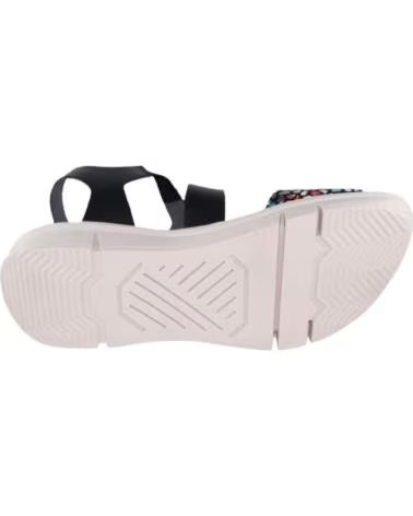 SEVILLAS CLASSIC SANDALS WITH CROSS LEATHER STRAPS NEGRO