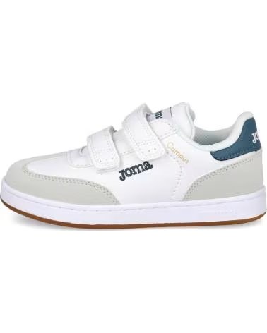SCARPE SPORTIVE BAMBINI JOMA CAMPUS JR-2603 VELCRO BIANCO-BLU BLANCO-AZUL