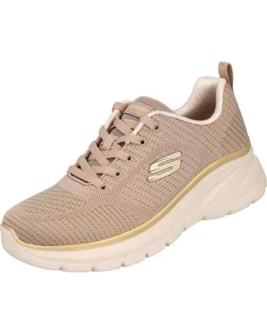TÊNIS CASUAIS SKECHERS FASHION FIT 2.0 MOONLIGHT GLOW PARA MULHER TAUPE