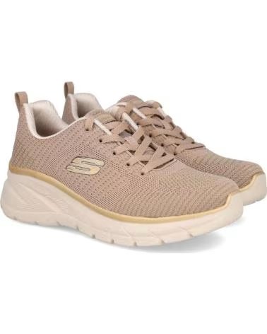 TÊNIS CASUAIS SKECHERS FASHION FIT 2.0 MOONLIGHT GLOW PARA MULHER TAUPE