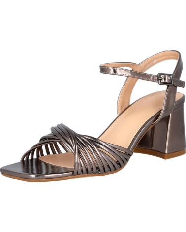 SANDALIAS DE TACÓN BUBBLE BOBBLE M2650 MUJER PLOMO PLOMO