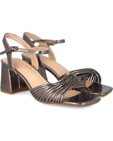 SANDALIAS DE TACÓN BUBBLE BOBBLE M2650 MUJER PLOMO PLOMO