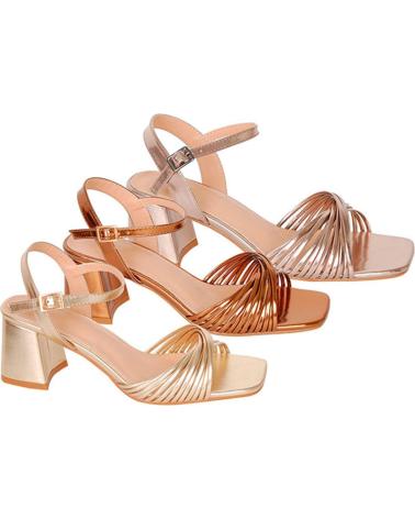 SANDALIAS DE TACÓN BUBBLE BOBBLE M2650 MUJER PLOMO PLOMO
