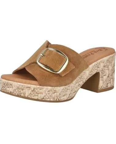 BUBBLE BOBBLE Sandalias De Tacon 070-833485 en marron para mujer CUERO