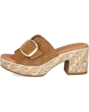 BUBBLE BOBBLE Sandalias De Tacon 070-833485 en marron para mujer CUERO