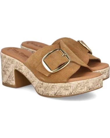 BUBBLE BOBBLE Sandalias De Tacon 070-833485 en marron para mujer CUERO