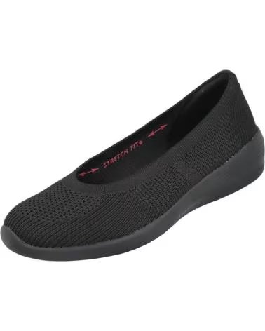 BALLERINAS DAMEN CASUAL SKECHERS 158987 SCHWARZ NEGRO