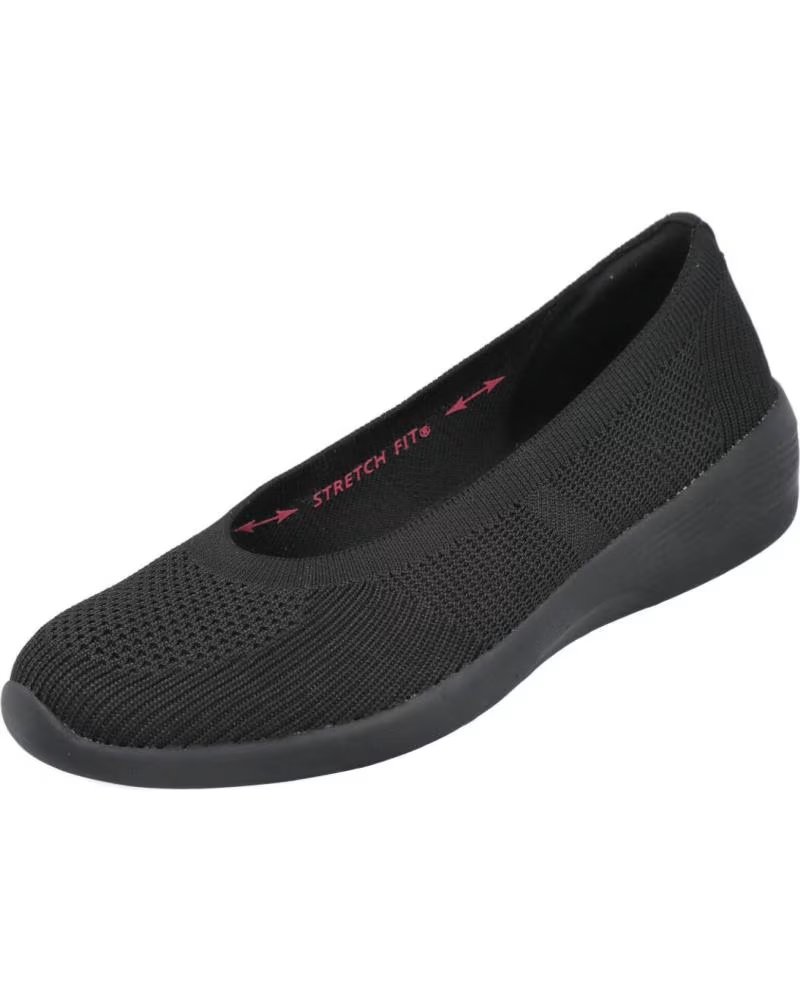 BALLERINAS DAMEN CASUAL SKECHERS 158987 SCHWARZ NEGRO