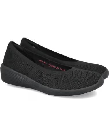 BALLERINAS DAMEN CASUAL SKECHERS 158987 SCHWARZ NEGRO