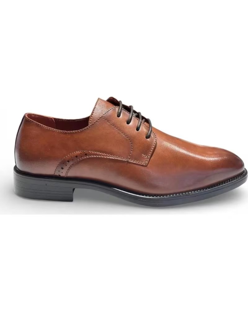 SAPATOS SOCIAIS MASCULINOS DE COURO TIMBOS MODELO 132475 MARROM MARRóN