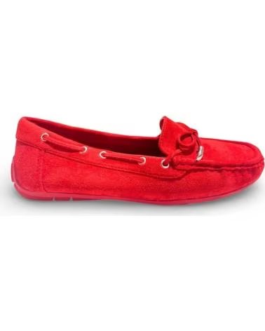 MOCASSINS NÁUTICOS TIMBOS 132434 MULHER VERMELHO ROJO