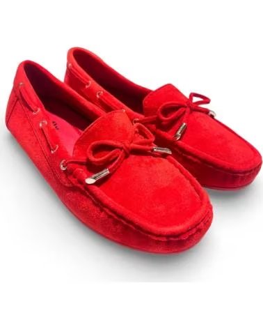MOCASSINS NÁUTICOS TIMBOS 132434 MULHER VERMELHO ROJO