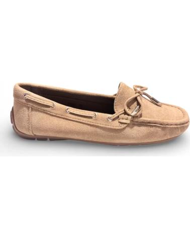 MOCASINES NÁUTICOS TIMBOS MUJER KAKI CUERO MARRóN