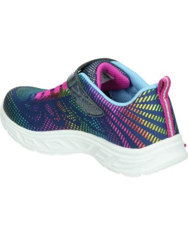 ZAPATILLAS CASUAL SKECHERS LITEBEAMS 10959L NVMT PARA NIÑA MULTICOLOR