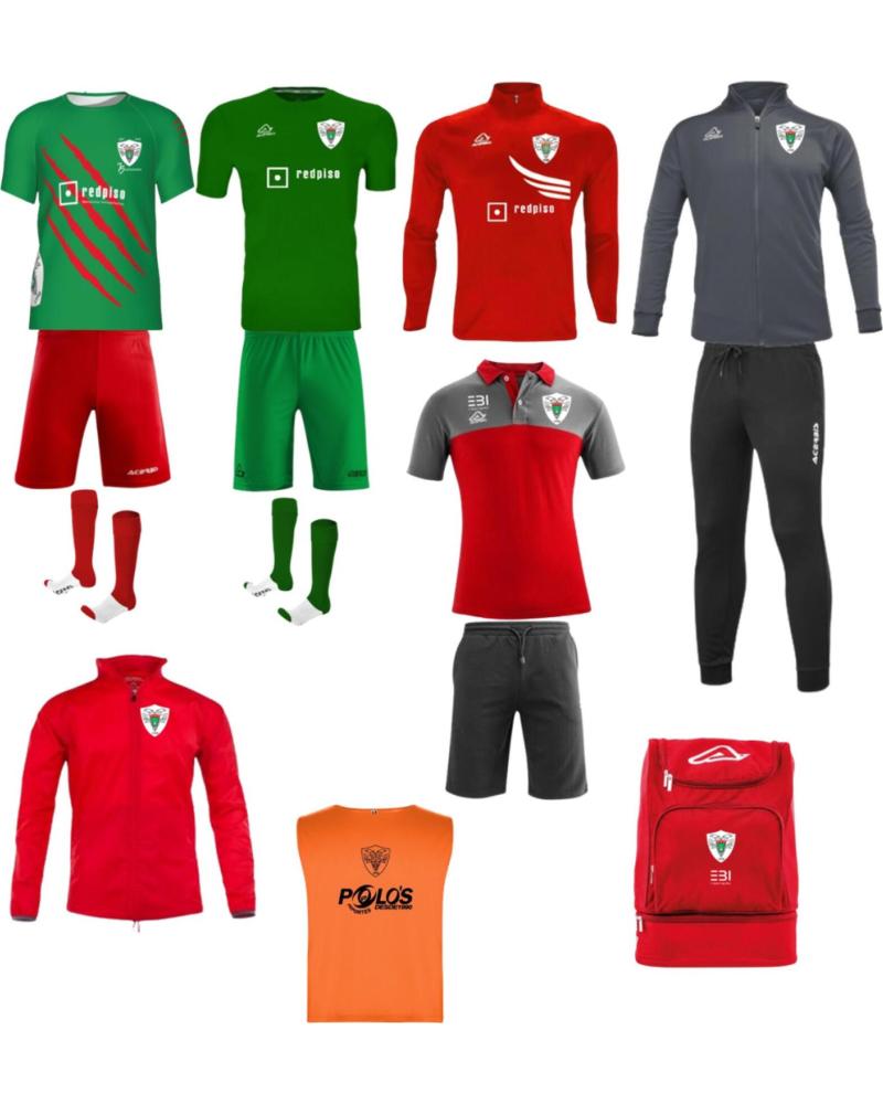 PACK DE EQUIPACIÓN ACERBIS ÁGUILAS DE MORATALAZ - CONJUNTO DEPORTIVO COMPLETO MULTICOLOR
