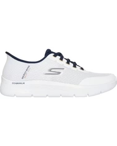 SKECHERS SLIP-INS GO WALK FLEX - NETRO TÊNIS CASUAL MASCULINO BRANCO BLANCO