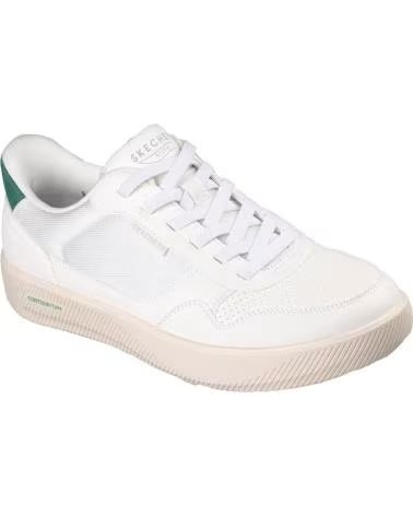 SKECHERS SLIP-INS ARCH-FIT COURT BREAK SCARPE CASUAL UOMO BLANCO