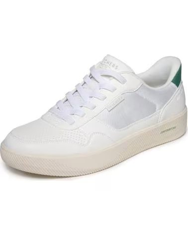 SKECHERS SLIP-INS ARCH-FIT COURT BREAK SCARPE CASUAL UOMO BLANCO