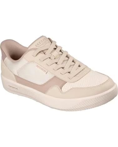 SKECHERS SLIP-INS ARCH-FIT COURT BREAK SCARPE CASUAL UOMO BEIGE BEIG