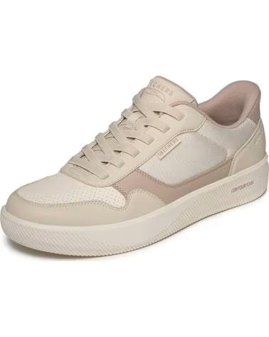 SKECHERS SLIP-INS ARCH-FIT COURT BREAK SCARPE CASUAL UOMO BEIGE BEIG