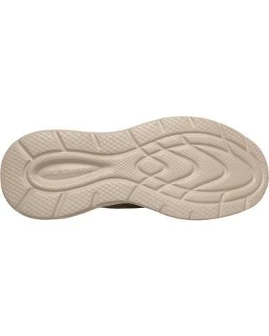SKECHERS GARNER - CASUAL SLIP-INS SNEAKERS FOR MEN KHAKI GREEN VERDE