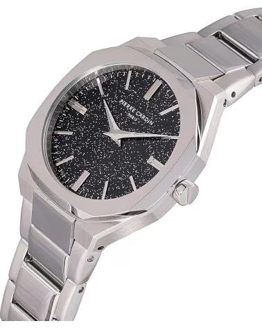 PIERRE CARDIN UHR CF 1008 MS SCHWARZES ZIFFERBLATT GRAU GRIS