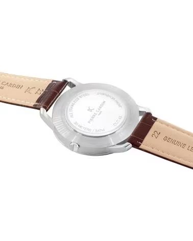 RELOJ PIERRE CARDIN CLC 6000 CON CORREA DE PIEL MARRÓN MARRON