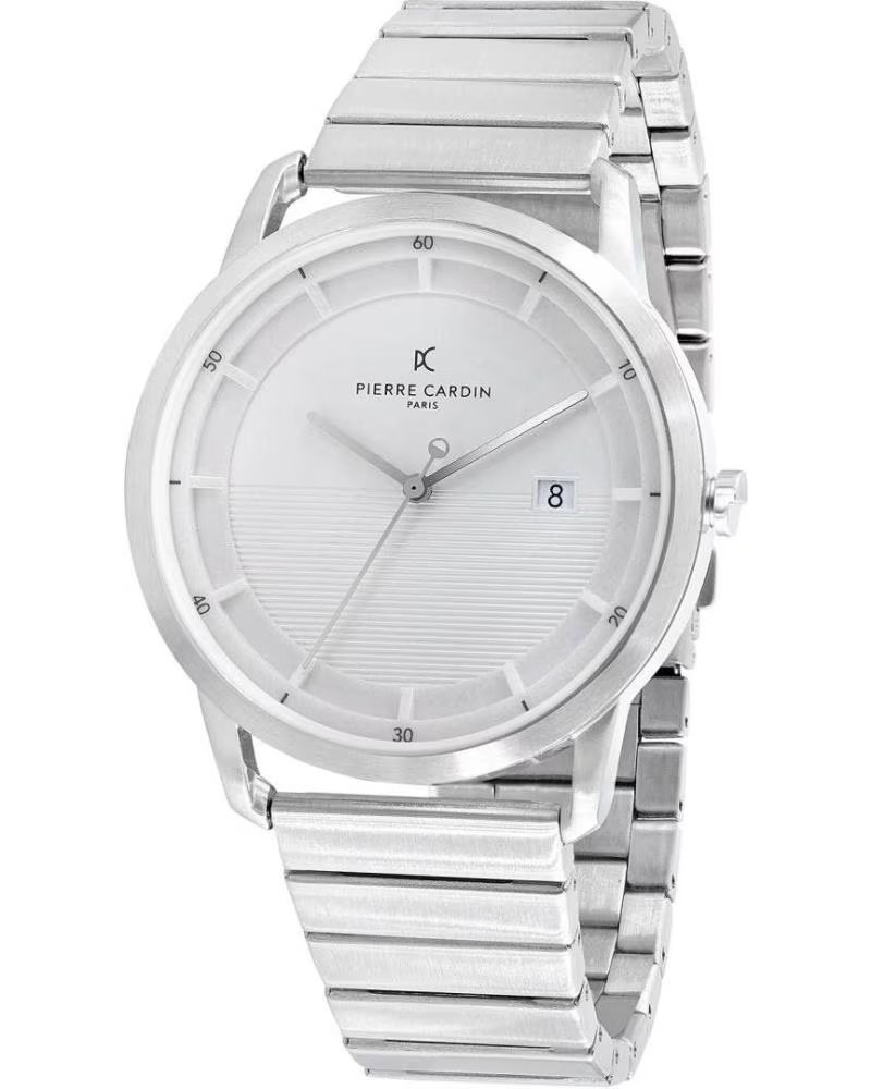 MONTRE PIERRE CARDIN CLC 6001 AVEC BRACELET MÉTALLIQUE GRIS GRIS